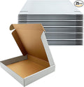 13x11x2 Inches Shipping Boxes Set of 25,White Corrugated Mailing Cardboard Box Literature Mailer for Packing Small Business Moving Storage, E-Commerce Packaging Mailing Boxes Gift Boxes for Presents
