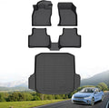Hutisya-Floor Mats & Cargo Liner Set Fit for Volkswagen Jetta 2019-2025 All Weather Protection Anti-Slip & Durable TPE Full Set Liners Automotive Accessories-Black