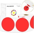3 X 3 Inch Round Thermal Labels Circle Color Coding Labels Printable Waterproof 500PCS Round Stickers Adhesive Writable for Office, Garage, DIY Sticker, Barcodes, Name Tag, Fluorescent Red