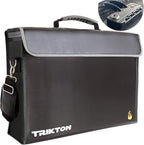 Fireproof & Waterproof Document Bag XXL 17.5x13x5 with TSA Lock, High-Viz Design, Flexible Fireproof Bag for A3 & Legal Size Files, Developed by USA Engineers & Firefighters, Travel Ready