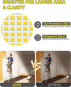 14400LM LED Work Light, 120W Flood Light with 16FT Cord & Switch, Portable Worklight with Stand, 5000K IP66 Waterproof Construction Lighting for Job Site Repairing Workshop Garage