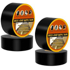 Joist Tape for Decking 4 Inch x 50 Feet 4 Pack, Weatherproof Butyl Sealant Deck Joist Tape，Protects The Top of The Joist, Beam, and Wood