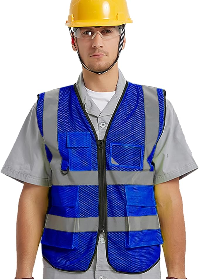 BeautyWill Custom Safety Vest Logo Class 2 High Visibility Reflevtive Vest Outdoor Protective Workwear