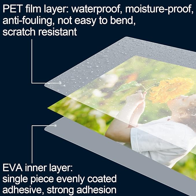 HERKKA 300 Pack Laminating Sheets, Holds 8.5 x 11 Inch Sheets, 5 Mil Clear Thermal Laminating Pouches 9 x 11.5 Inch Lamination Sheet Paper for Laminator, Round Corner Letter Size
