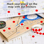 PARLAIM 3/4 Inch Roll Color Coding Labels,4000 per/4 Rolls Round Adhesive Color Coding Circle Dot Stickers for Office Home (Red)