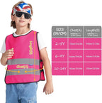 A-SAFETY Kids High Vis Reflective construction Safety vest customized LOGO