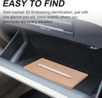 Cacturism Car Registration and Insurance Holder, Vehicle Glove Box Car Organizer Men Women Wallet Accessories Case with Magnetic Shut for Cards, Essential Document, Driver License, Rose Gold