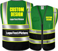 BeautyWill Custom Logo Safety Vest Class2 High Visibility Reflective Vest Breathable Construction Vest