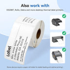 Label KINGDOM 30256 Paper Roll Replace for Dymo Standard Large Shipping Labels 2-5/16'' x 4'' LW White Labels for Label Writer 450 Twin Turbo Duo (59 mm x 102 mm, 300/Roll, 1 Roll)