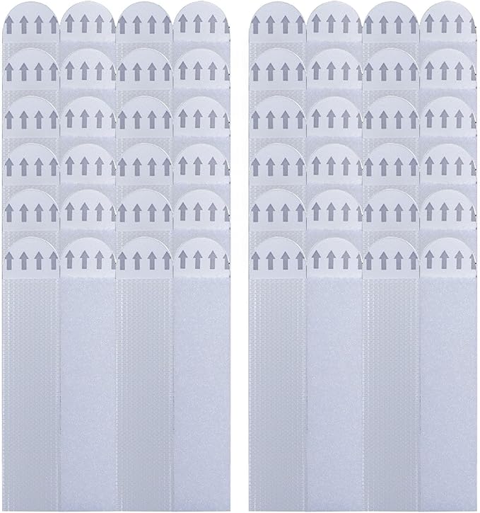 24 Pairs Picture Hanging Strips Heavy Duty, Hanging Pictures Without Nails, Removable Hook and Loop Tape, Picture Hanger Damage Free Hanging Strips