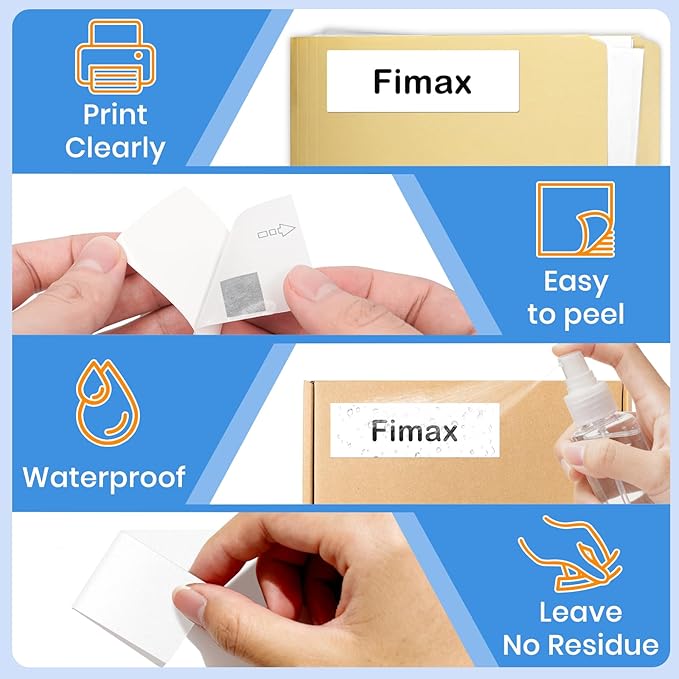 Compatible Address Labels Replacement for Brother DK-11201/DK-1201 (1.1" X 3.5”) Die-Cut All Purpose Shipping Barcode Label Use with Brother QL Label Printers 12 Rolls 4800 PCS