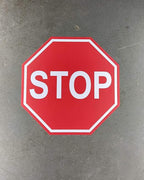 "Stop" Durable Laminated Vinyl Floor Sign- Sign by Graphical Warehouse- 5S Safety and Security Signage, Visual Communication Tool (30")