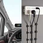 XHF 3/4” Adhesive Cable Wire Clips Black 60pcs, Cable Staples Outdoor Cable Management Wire Organizer Cord Holder for Under Desk, Car, Wall, TV PC Ethernet Cable