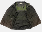 Black Safety Vest, XX-Large, Men's Professional Surveyors Vest with Zipper and Utility Pockets