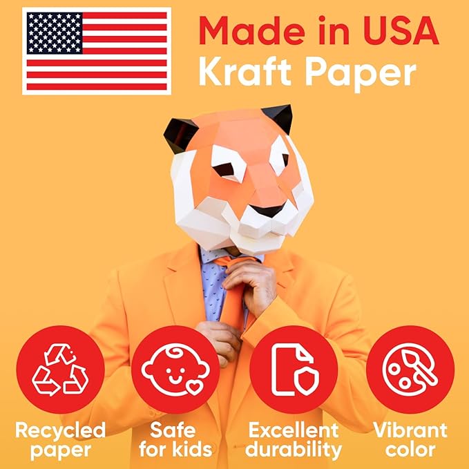 USA Made 24" x 1200" (100 ft) Christmas Red Kraft Paper Roll, 45 lbs Thickness, Colored Kraft Paper for School, Bulletin Board - Odorless, Safe, and Hypoallergenic