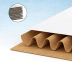 50 Pack Small Shipping Boxes 3x3x3 Inches, White Corrugated Cardboard Box for Shipping, Packing, Business, DIY