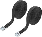 PATIKIL Lashing Straps 1" x 39 Ft, 2 Pcs Tie Down Strap Cam Buckle Adjustable Ratchet Straps 551 lbs for Cargo Trucks Motorcycle Luggage, Black