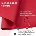 Christmas Red Kraft Paper Roll 24" x 8640" (720 feet) - Quality USA-Made Large Paper Roll 50lb Thickness for Packing, Moving, Shipping & Crafts/Art - Natural Wrapping Material by IDL Packaging