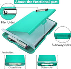 SFLHHDM Clipboard with Storage, Clip Boards 8.5x11, Plastic Clipboards with Pen Holder, Clip Board with Storage Compartments, Nurse Clipboard with Storage for Classroom, Student, Teacher