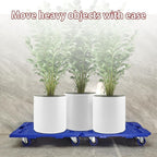 Furniture Dolly, Furniture Movers Dollies Heavy Duty,Large Moving Dolly Cart with 4 Wheels,24in-16in Hand Truck Folding Cart,360° Swivel Wheels Mute Portable 660lb Capacity,2 Pack,Blue