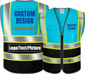 BeautyWill Custom Logo Safety Vest Class2 High Visibility Reflective Vest Breathable Construction Vest