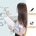 Glass Whiteboard - Glass Dry Erase Board 48" x 36" Magnetic White Board Writing Board White Boards for Walls Wall Office Home