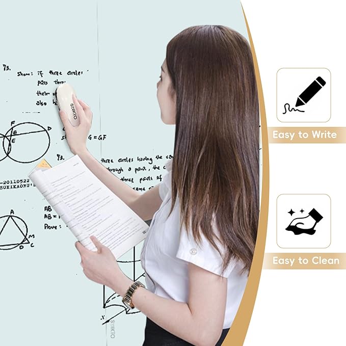 Glass Whiteboard - Glass Dry Erase Board 36" x 60" Magnetic White Board Writing Board White Boards for Walls Wall Office Home