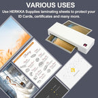 HERKKA 200 Pack Laminating Pouches, Hold 11 x 17 Inch Sheet, 5 Mil Clear Thermal Laminating Paper 11.5 x 17.5 Inch, Round Corner