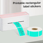 1X2 inch Label Stickers Roll for Thermal Printer 500PCS Colored Removable Freezer Labels Waterproof Blank Sticker Labels to Write on for Food Containers and Jars, Watercolor Green