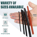 Strong and Durable Bungee Cord - 3/8" x 100ft Elastic Cord, Kayak Stretch String Rope, Bungee Shock Cords for Repairing Tent Poles, DIY, Tie Downs, Black