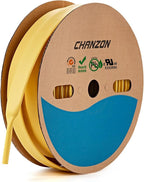 Chanzon 3:1 Ratio - 80ft Roll - Heat Shrink Tubing 3/4" (19.1mm) - Marine Grade Waterproof Adhesive Lined - (25M Total Length) Yellow Polyolefin Sleeving Wrap Shrinking 3 to 1 Ratio 1pcs