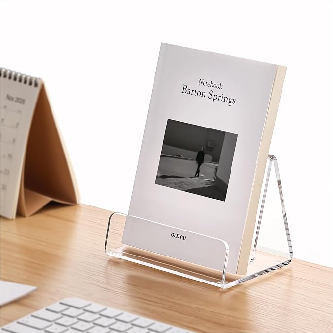 Acrylic Brochure Holder 5x6 Inch,Clear Pamphlet Holder Display Stand for Trifold 4&5&6 Inch Flyers,Pamphlets,Booklets,Menu,Leaflets for Office,Home,Store,1 Pack,A5
