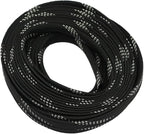 30ft PET Expandable Sleeving Wire Cable Sleeve (3/5", Silver&Black)