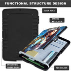 Clipboard with Storage,Storage Clipboard with Pen Holder,Heavy Duty Plastic Storage Clipboard with Low Profile Clip, Clipboard Folder, Teacher Must Haves, Office Supplies,Black Girl