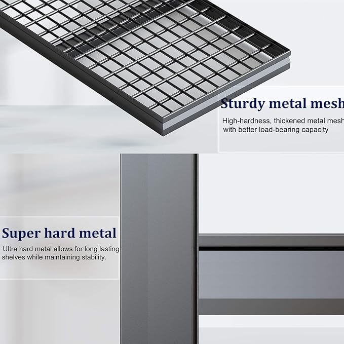 77" W Kitchen Storage Shelves Heavy Duty Garage Shelving 4 Tier Metal Shelving Unit, Adjustable Shelves, 3800LBS Steel Industrial Shelving for Basement， Commercial, 77" W*24" D*72”H, 2 Pack