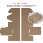 50 Pack 6.5x3.2x2.2 Inches Small Shipping Boxes, Brown Corrugated Cardboard Boxes, Moving Mailing Packing Box