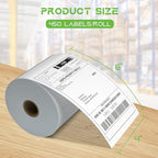 MFLABEL 4x6 Direct Thermal Shipping Labels - 40 Rolls of 450 Labels/Roll, Compatible with Zebra 2844/ZP450/ZP500/ZP505, USPS/FedEx/UPS/Amazon Shipping, Smudge-Resistant & Permanent Adhesive