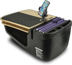AutoExec GripMaster Car Desk for Your Vehicle Workstation and Mobile Office, Natural with Phone Mount