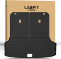 LASFIT Cargo Mats & Backrest for Kia EV9 2024 2025 2026, All Weather TPE Car Trunk Mats Custom Fit for Kia EV9 2026 2025 2024 Cargo Liners & Seatback, Black