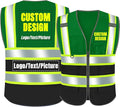 BeautyWill Custom Logo Safety Vest Class2 High Visibility Reflective Vest Breathable Construction Vest