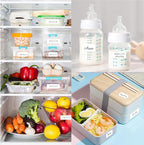 1000 Blank Removable Freezer Labels, Blank Removable Labels Water Oil Resistant with Perforation Line for Food Containers Jars Pantry Organization (Each Measures 1x 3 Inch)