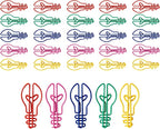 30Pieces Small Paperclips Light Bulb Paper Clip Metal Bookmarks Office Supplies for Binding Hanging File Document Metal Paper