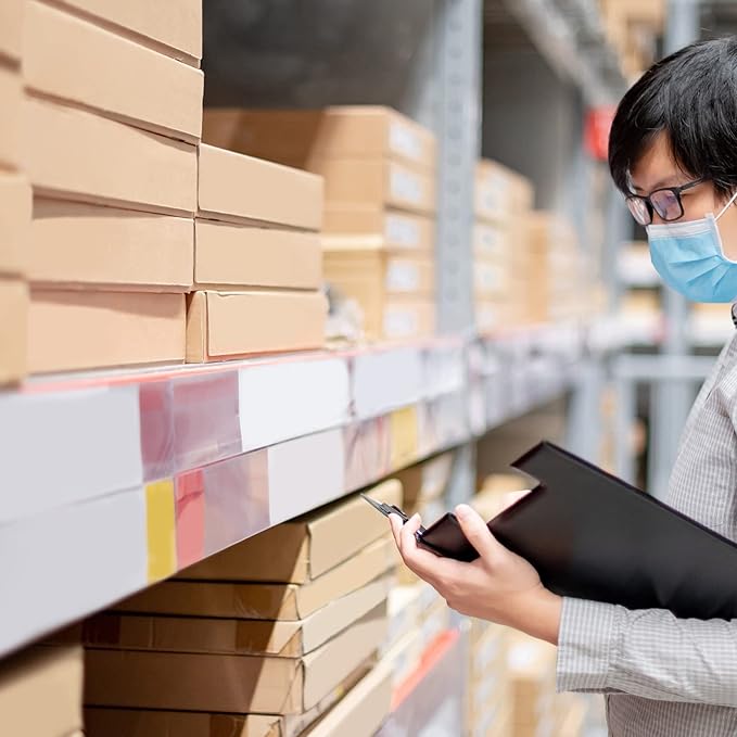 MECCANIXITY 7001 to 8000 Consecutive Number Stickers Inventory Label Black Numbers for Office Warehouse Numbering Classification