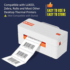 L LIKED 2.25" x 1.25" Direct Thermal Labels, Permanent Adhesive Barcode Address Label & Compatible with Rollo, Zebra and Other Desktop Printers (12 Rolls, 12000 Labels)