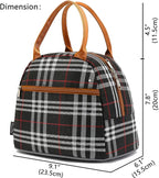 FlowFly Insulated Lunch Cooler Bag - Tote Bag Organizer for Women/Men, W&B