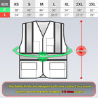 KAYGO Safety Vest with Pockets - High Visibility Reflective Vest ANSI Class 2 Construction Vest