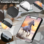 Clipboard with Storage,Office Supplies Nursing Clipboards Folder with Pen Holder Plastic Storage ClipBoard Foldable for Teacher Nurse,Sunset Horse