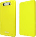 Think2Master [3 Pack] Yellow Plastic Storage Clipboard. | 25% Heavier & Sturdier| Heavy Duty and Won’t Flex Like Other Brands (Compare The Weight). Storage Compartment Holds 150 Letter Sized Paper.