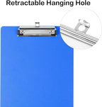 Plastic Clipboards, 6 Packs A4 Size Clip Boards, Paper Clips, Nursing Clipboard, Paper Clip Holder, Writing Board, Document Holder