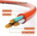 PLUGTUL 25 FT 12/3 Outdoor Extension Cord Waterproof, Heavy Duty 12 Gauge SJTW Extension Cord, 15A 1875W, ETL Listed, Great for Garden and Home, Orange